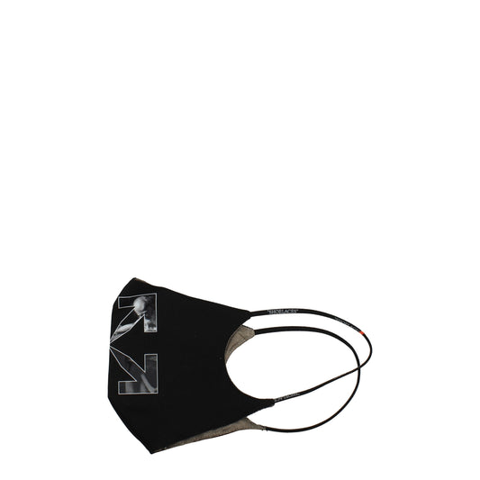 Off-White Black Cotton Facemask