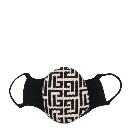 Balmain Beige Cotton Facemask