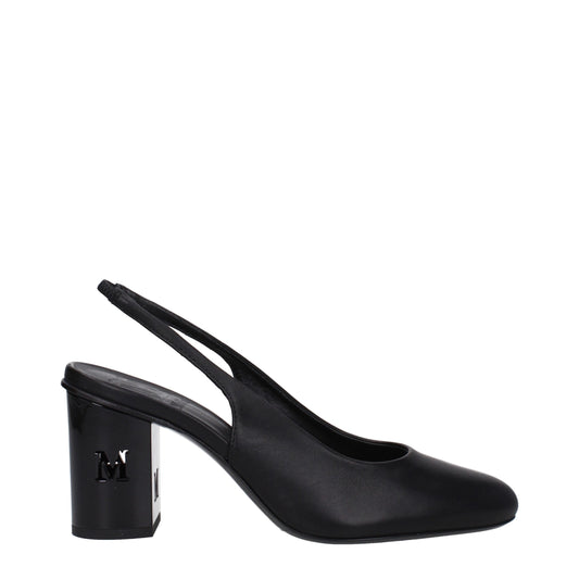 Max Mara Black Leather Pumps