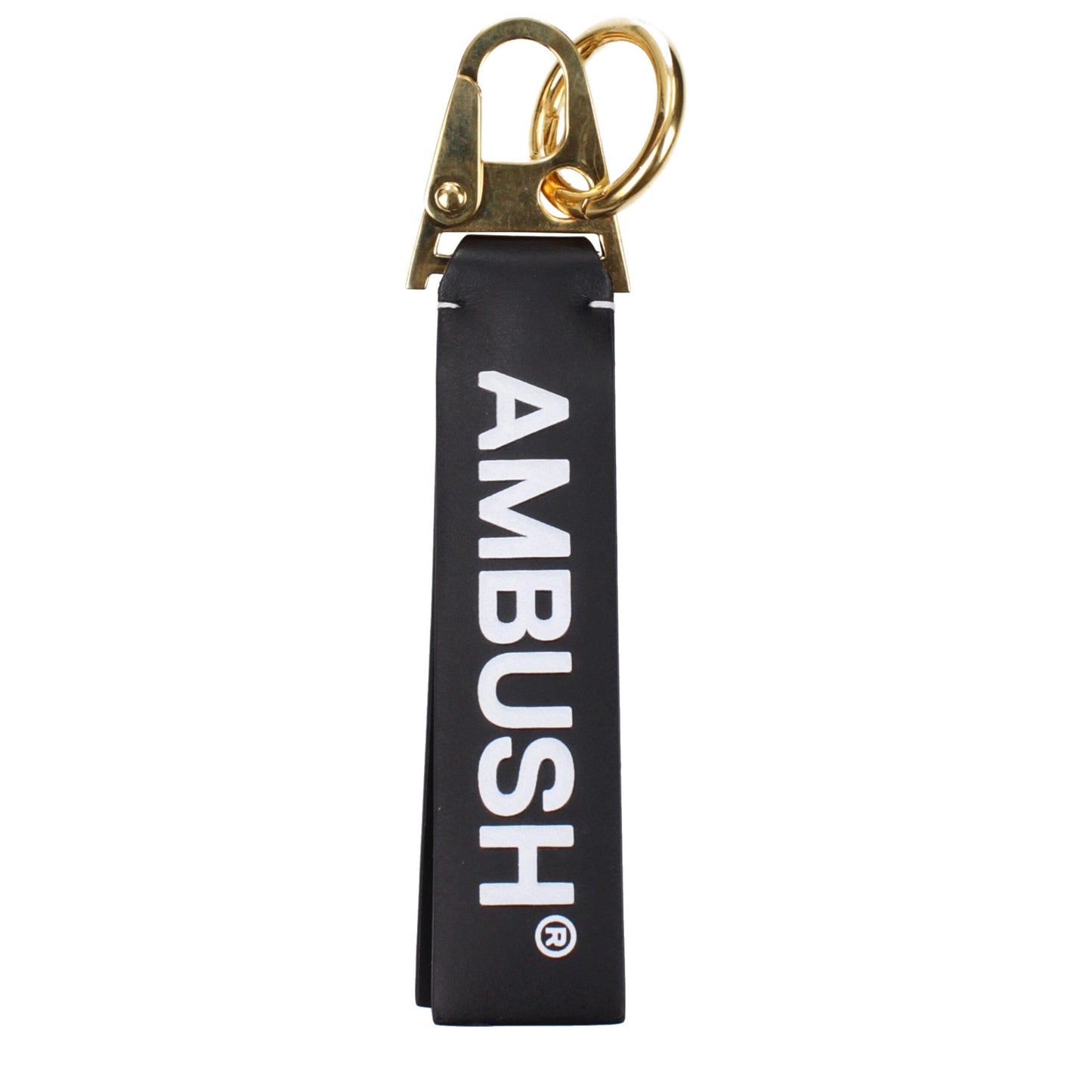 Ambush Black Leather Keychain