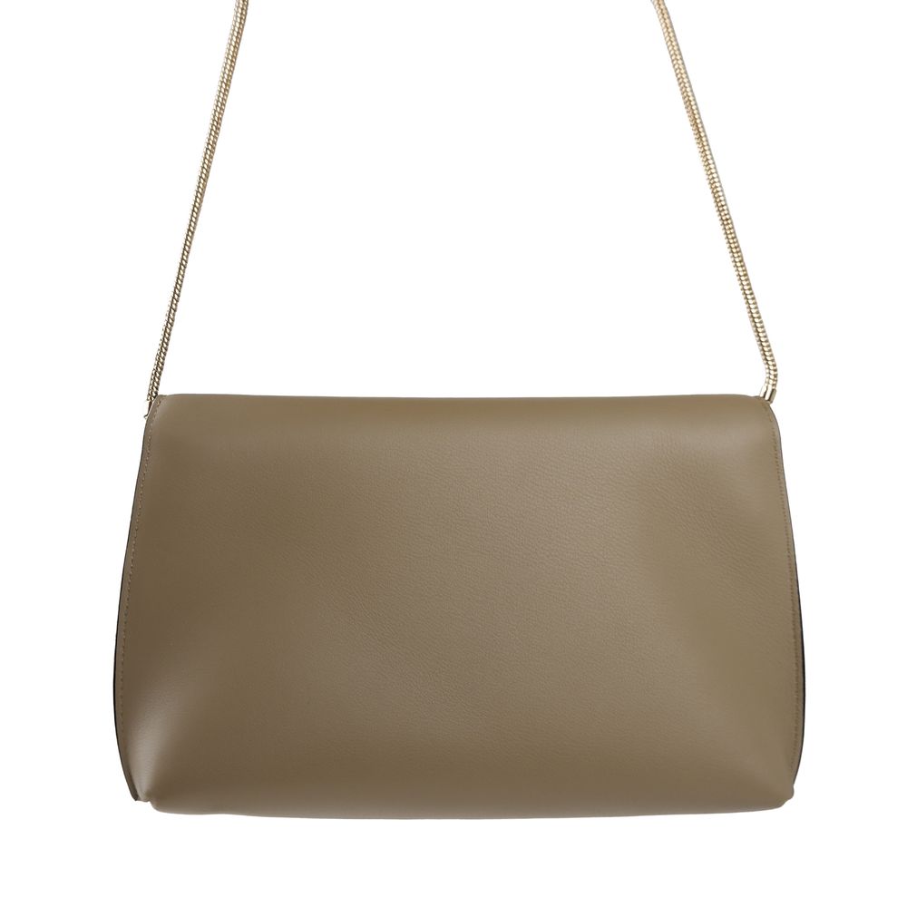 Giada Beige Leather Women Shoulder Bag