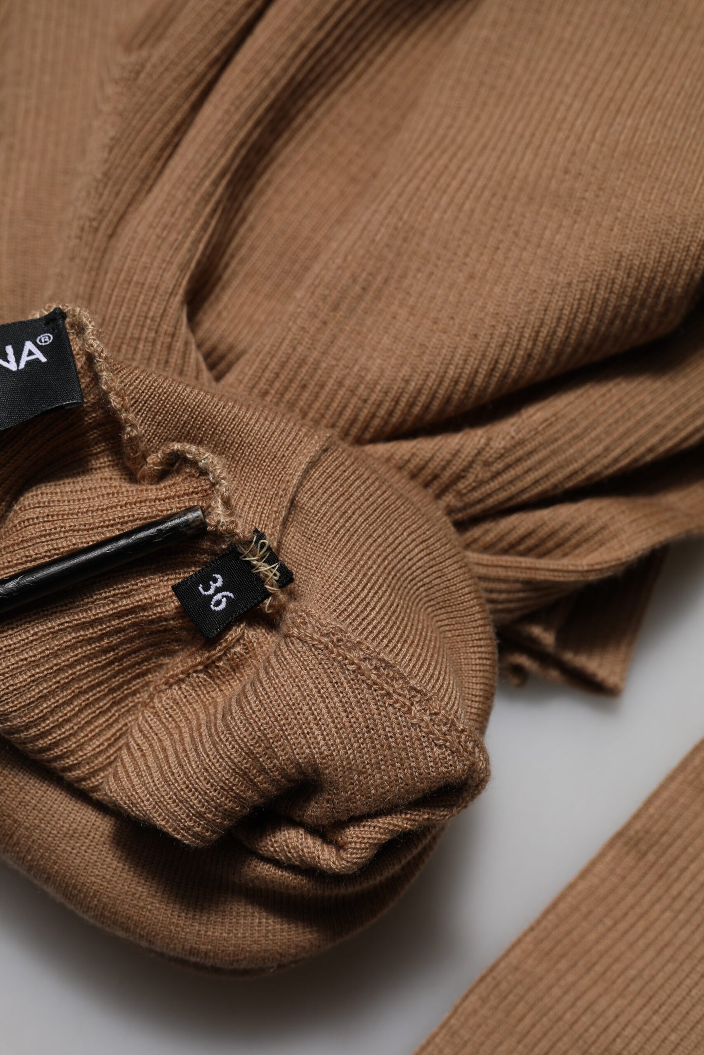 Dolce & Gabbana Brown Knit Long Sleeves Turtleneck Sweater