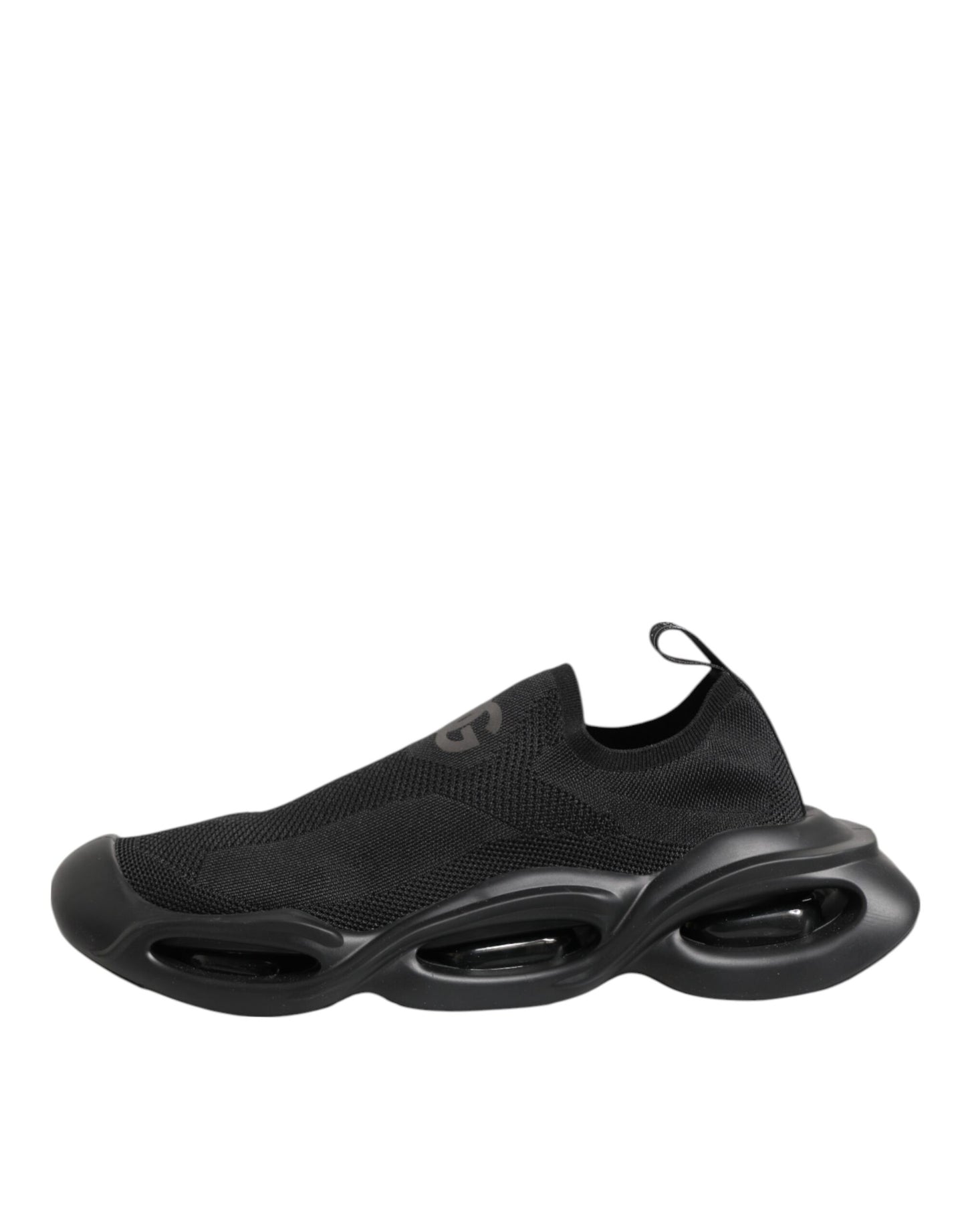 Dolce & Gabbana Black Slip On Wave Low Top Men Sneaker Shoes