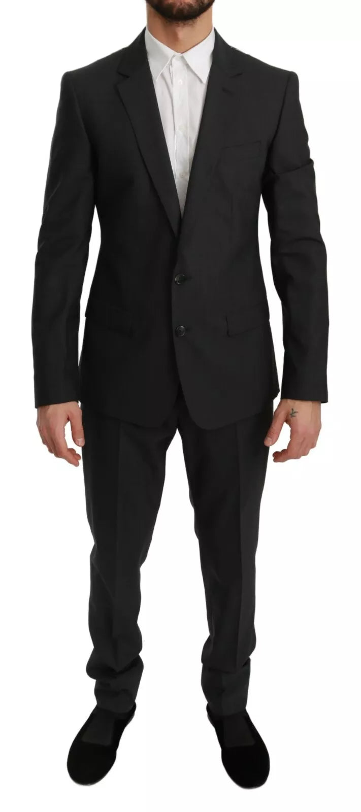 Dolce & Gabbana Slim Fit MARTINI Wool Gray Suit