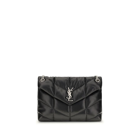 Saint Laurent Black Lamb Ovis Aries Aries Shoulder Bag