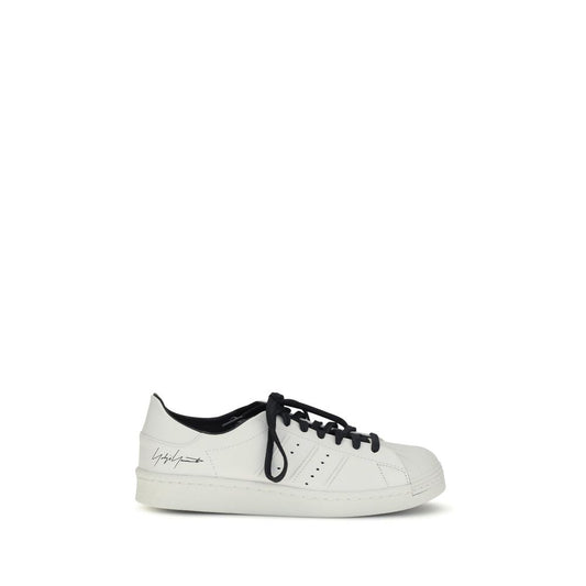 Y-3 White Calf Leather Bos Taurus Low Top Sneakers
