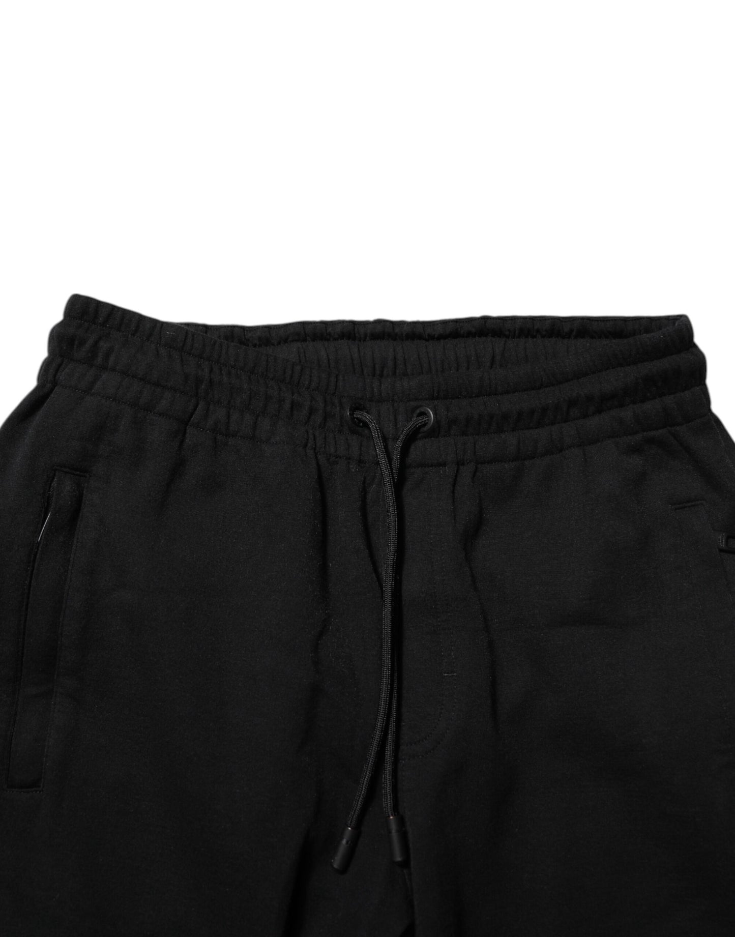 Dolce & Gabbana Black Cotton Jogger Jogging Men Trouser Pants