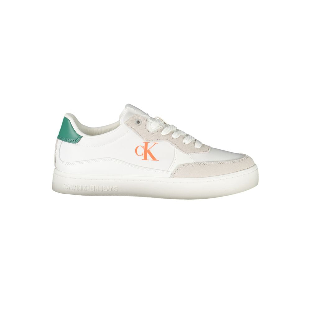Calvin Klein White Polyester Sneaker