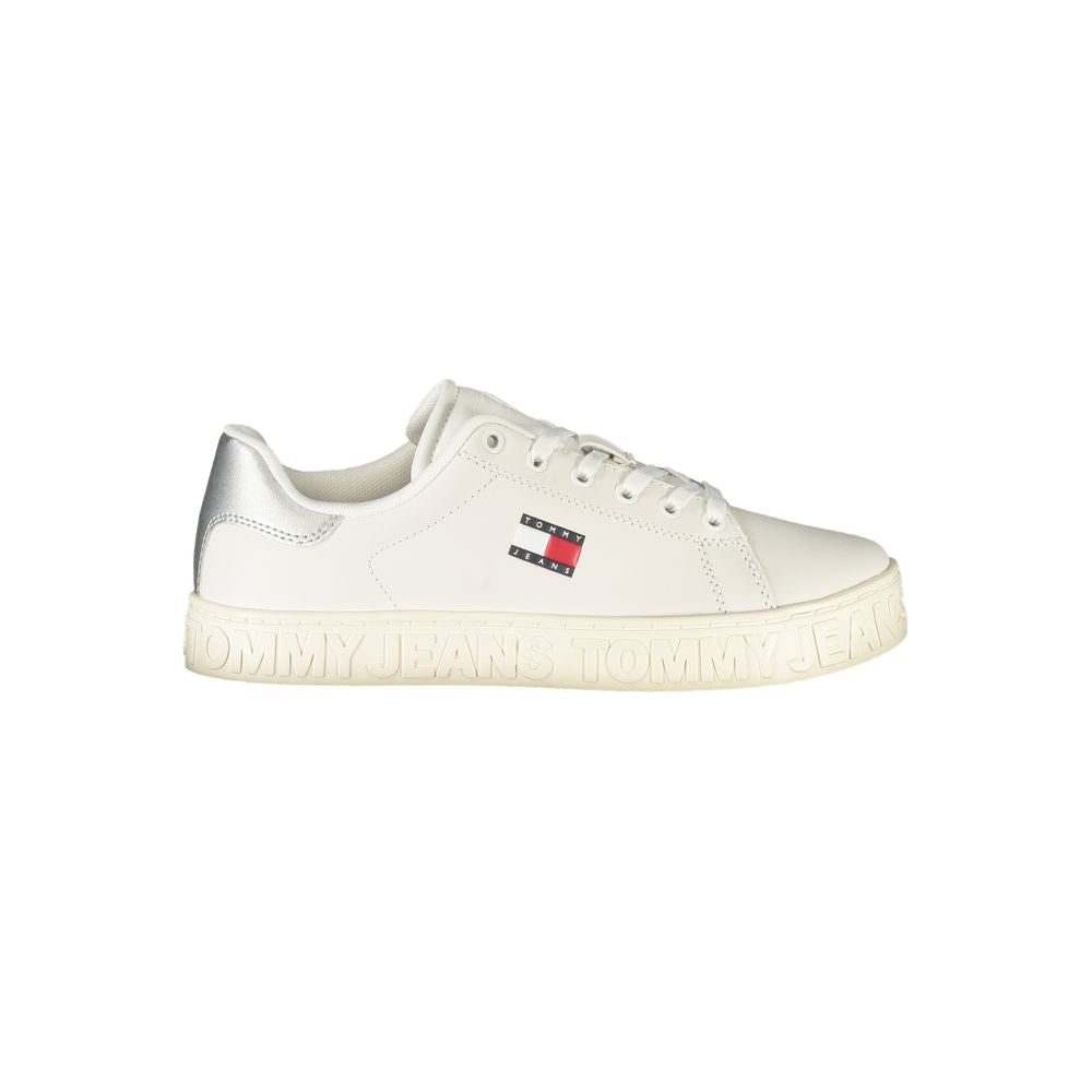 Tommy Hilfiger White Polyester Sneaker