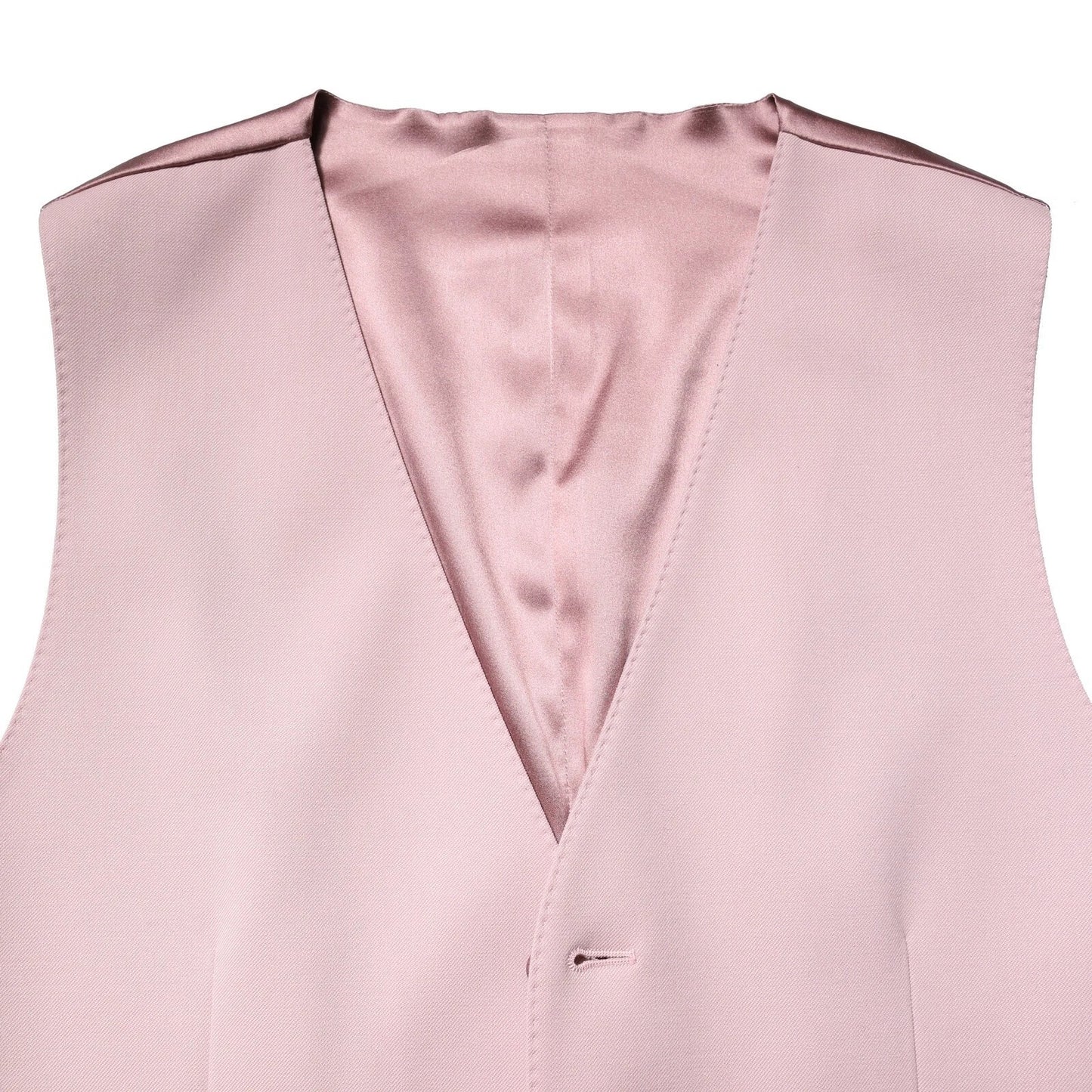 Dolce & Gabbana Pink Wool Dress Formal Men Waistcoat Vest