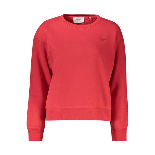 Pepe Jeans Red Cotton Sweatshirt