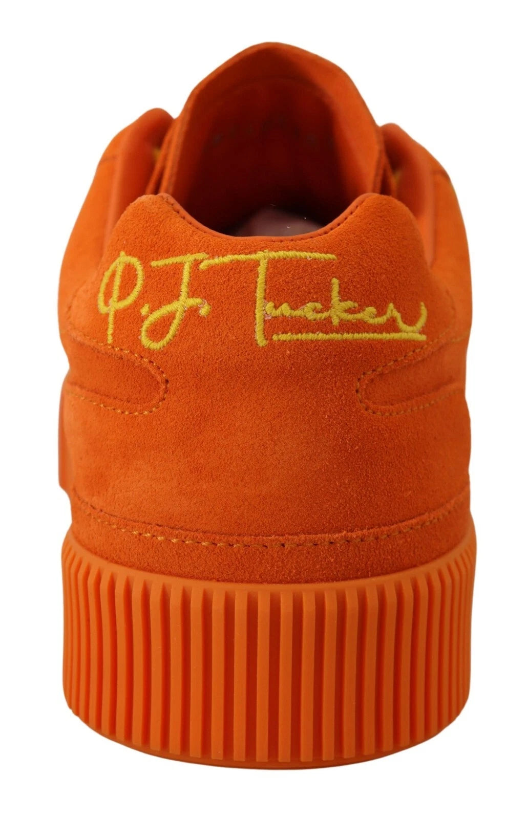Dolce & Gabbana Orange Leather P.j. Tucker Men Sneakers Shoes