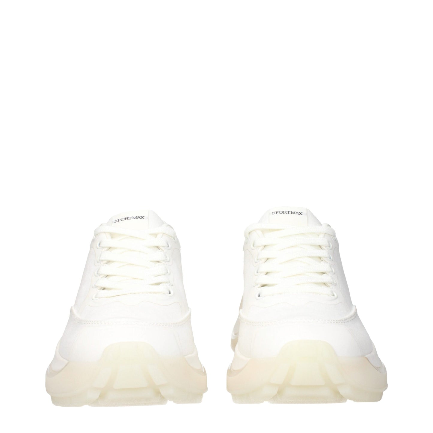 Max Mara White Fabric Chunky Sneakers