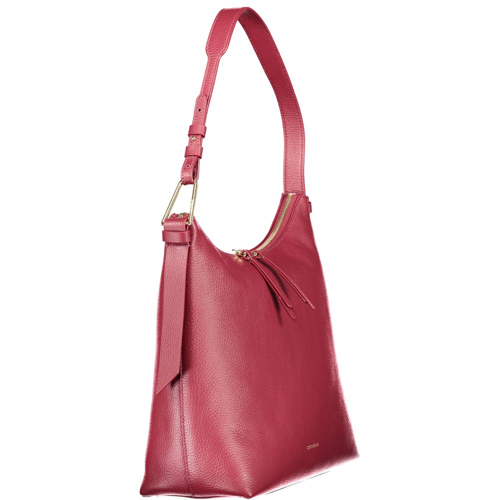 Coccinelle Purple Leather Handbag