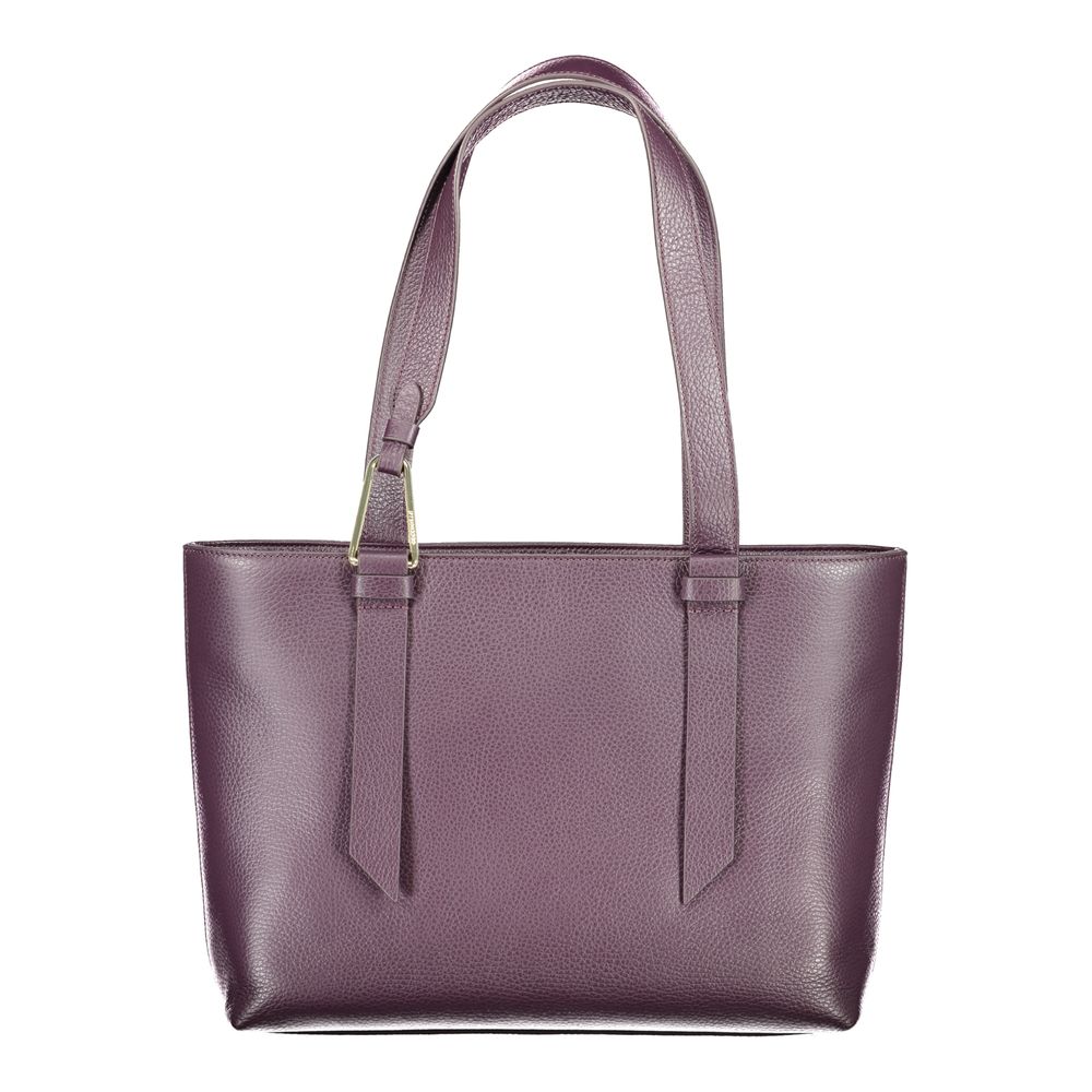 Coccinelle Purple Leather Handbag