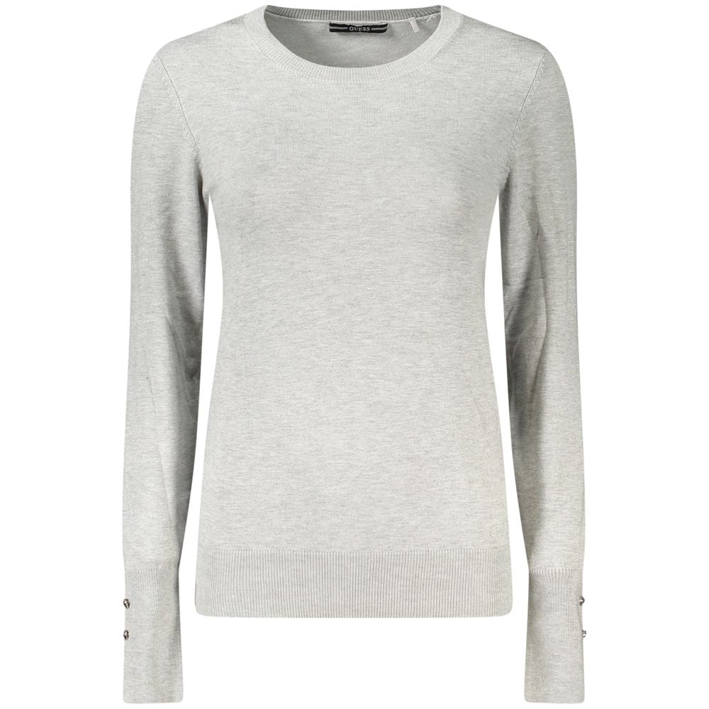 Guess Jeans Gray Viscose Sweater