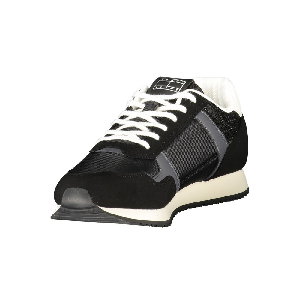 Tommy Hilfiger Black Polyester Sneaker