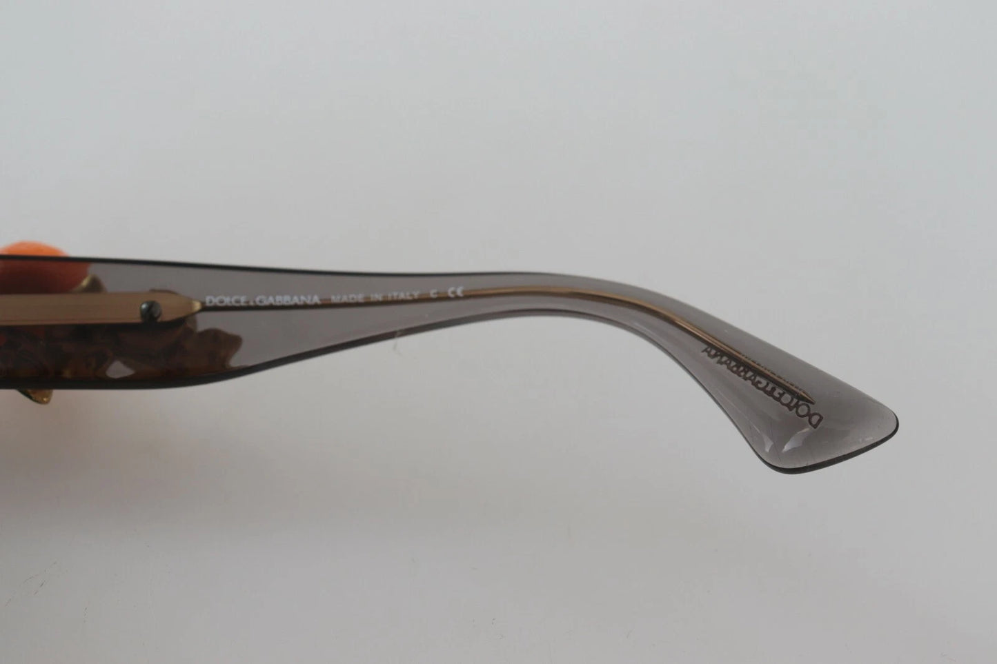 Dolce & Gabbana DG4283B Acetate Crystals Orange Appliques Sunglasses