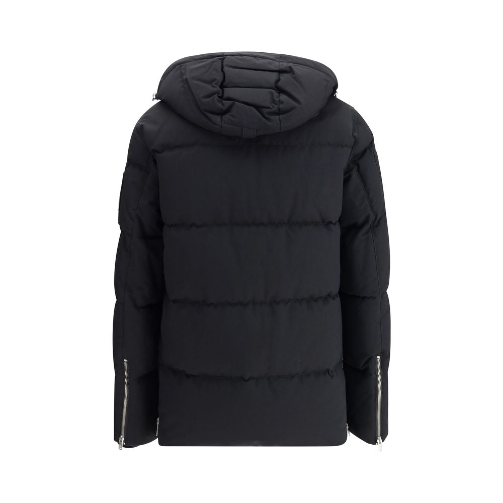 Moose Knuckles Black Cotton Full-Length Jacket