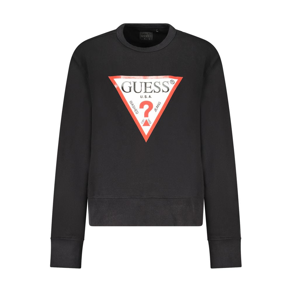 Guess Jeans Black Cotton Sweatshirt