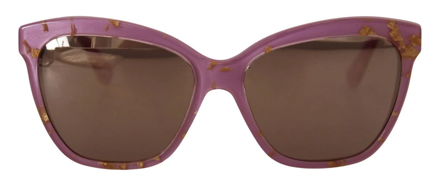 Dolce & Gabbana DG4251 Pink Gold Full Rim Rectangle Frame Shades