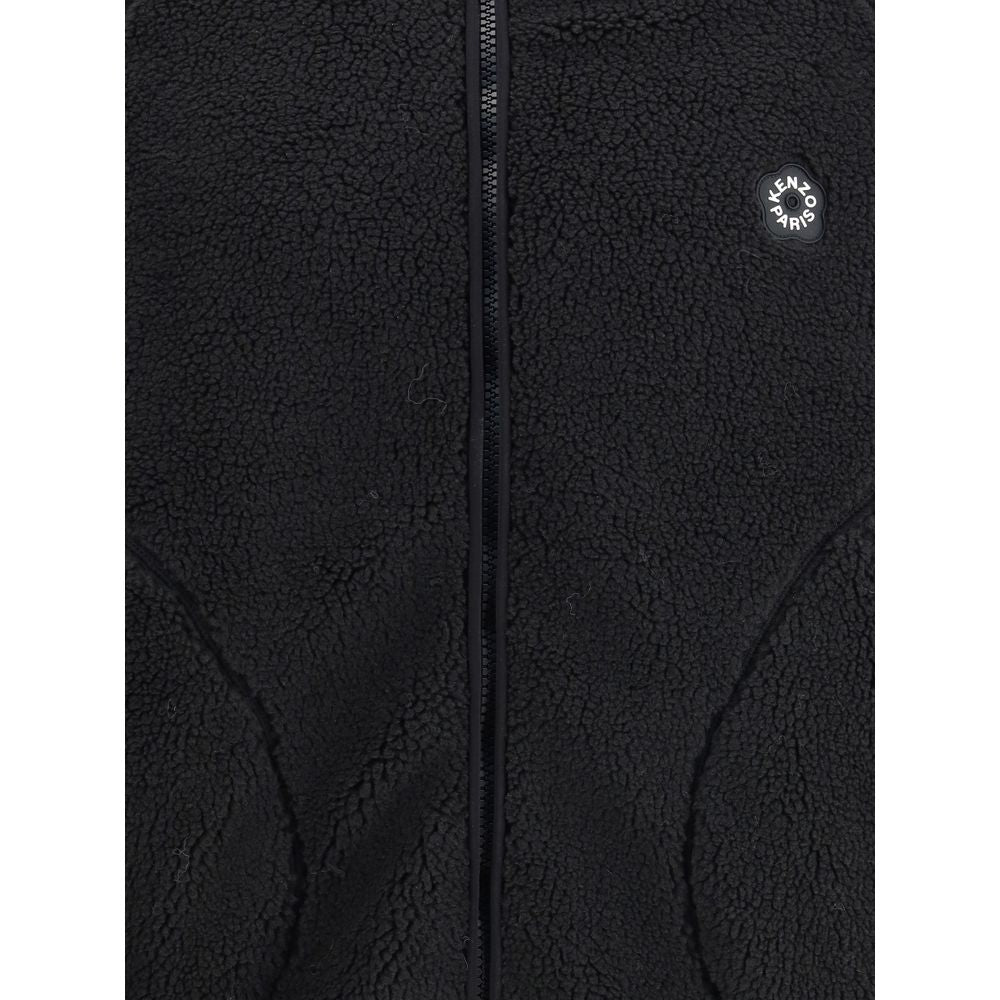 Kenzo Black Polyester Full-Length Jacket