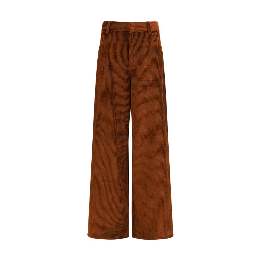 Petar Petrov Brown Cotton Casual Pants