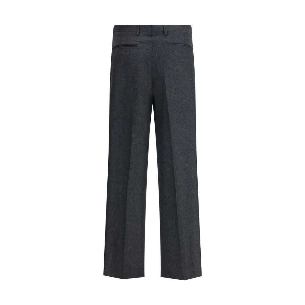 Vivienne Westwood Gray Fleece Wool Casual Pants