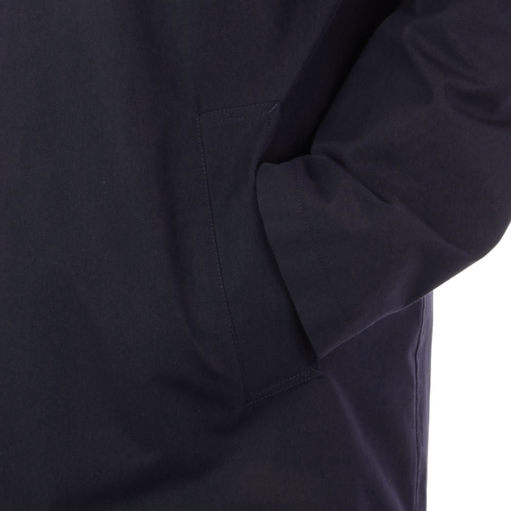 Aquascutum Blue Cotton Men's Trench Coat