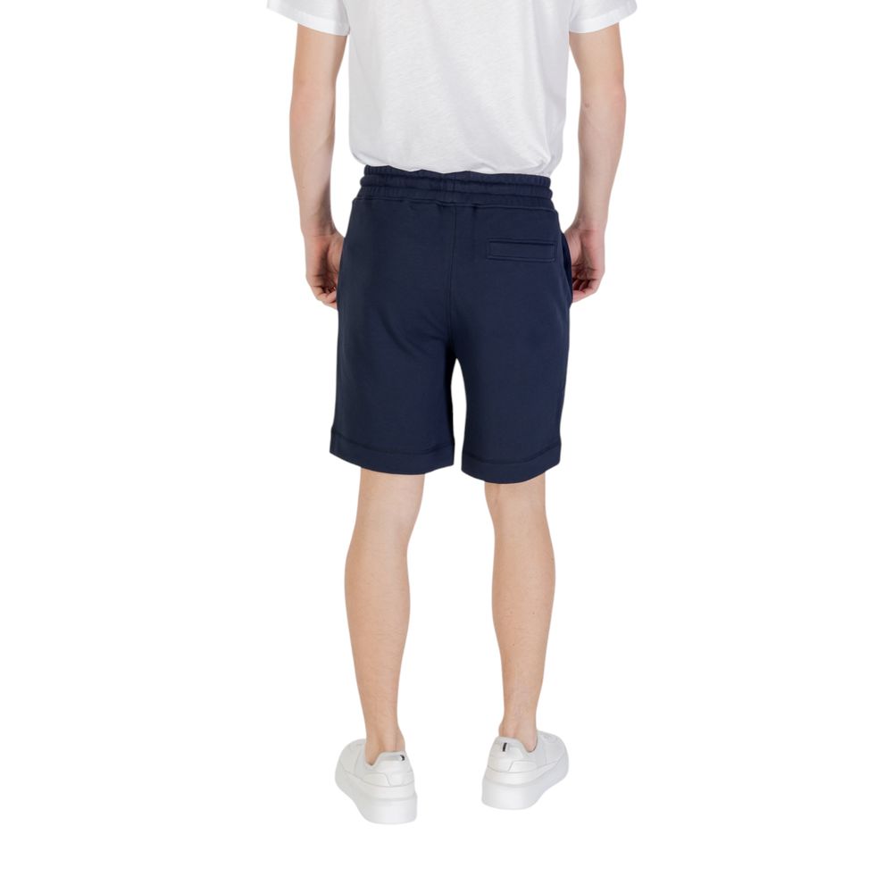 Hugo Boss Blue Cotton Bermuda Shorts