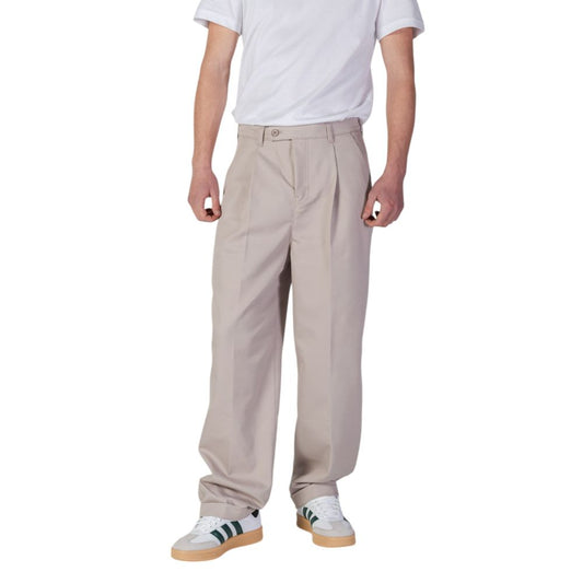 Calvin Klein Jeans Beige Recycled Polyester Casual Pants
