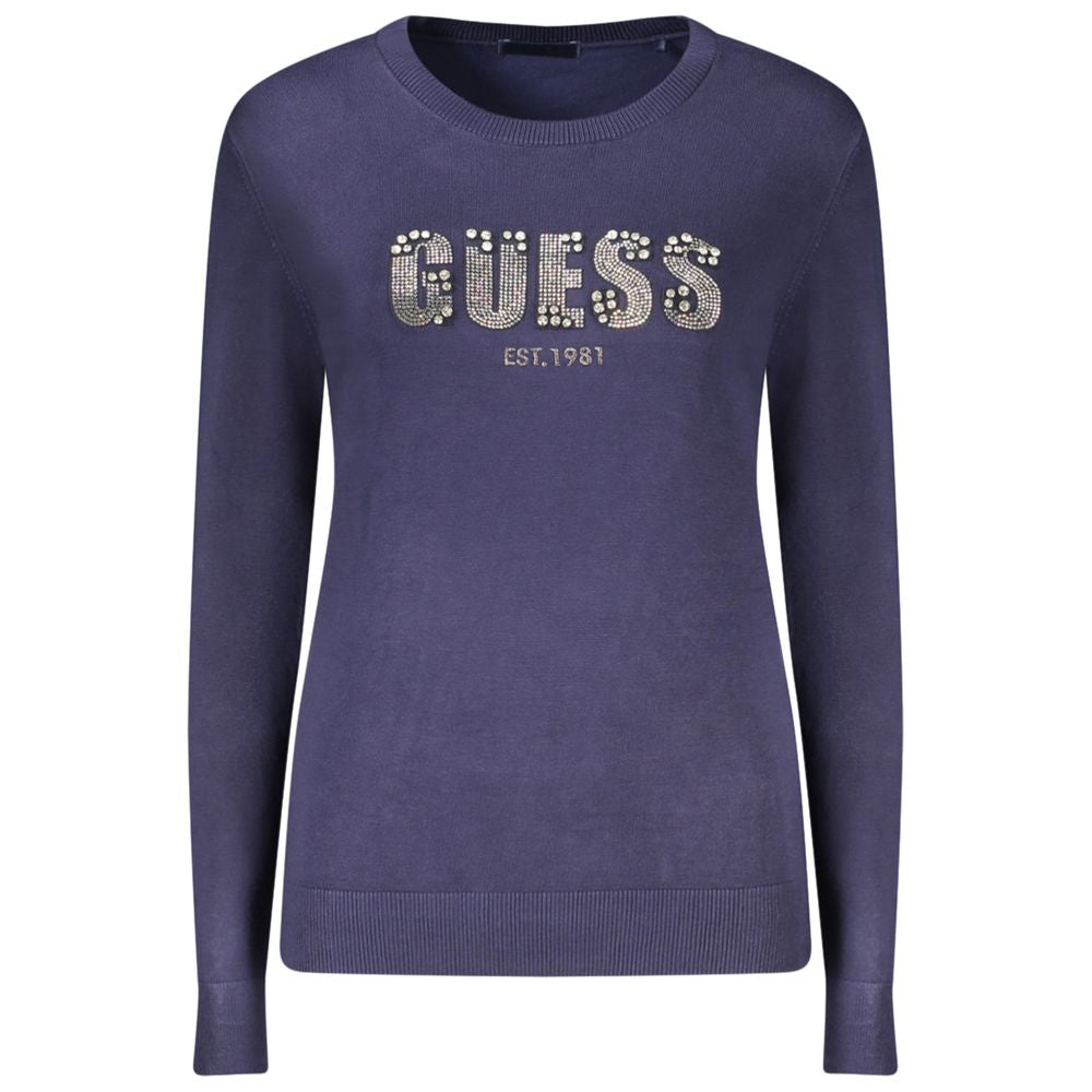 Guess Jeans Blue Viscose Sweater