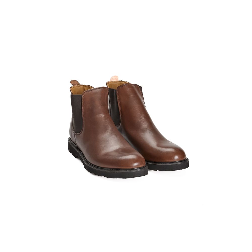 Roberto Pepe Luxury Brown Calfskin Boot