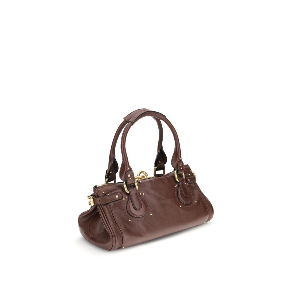 Chloé Bordeaux Buffalo Leather Shoulder Bag