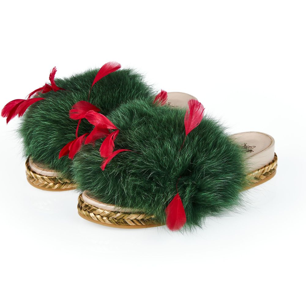 Mr&Mrs Italy Green Textile Shoe