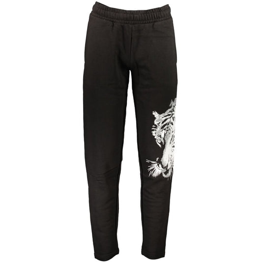 Cavalli Class Black Cotton Pant