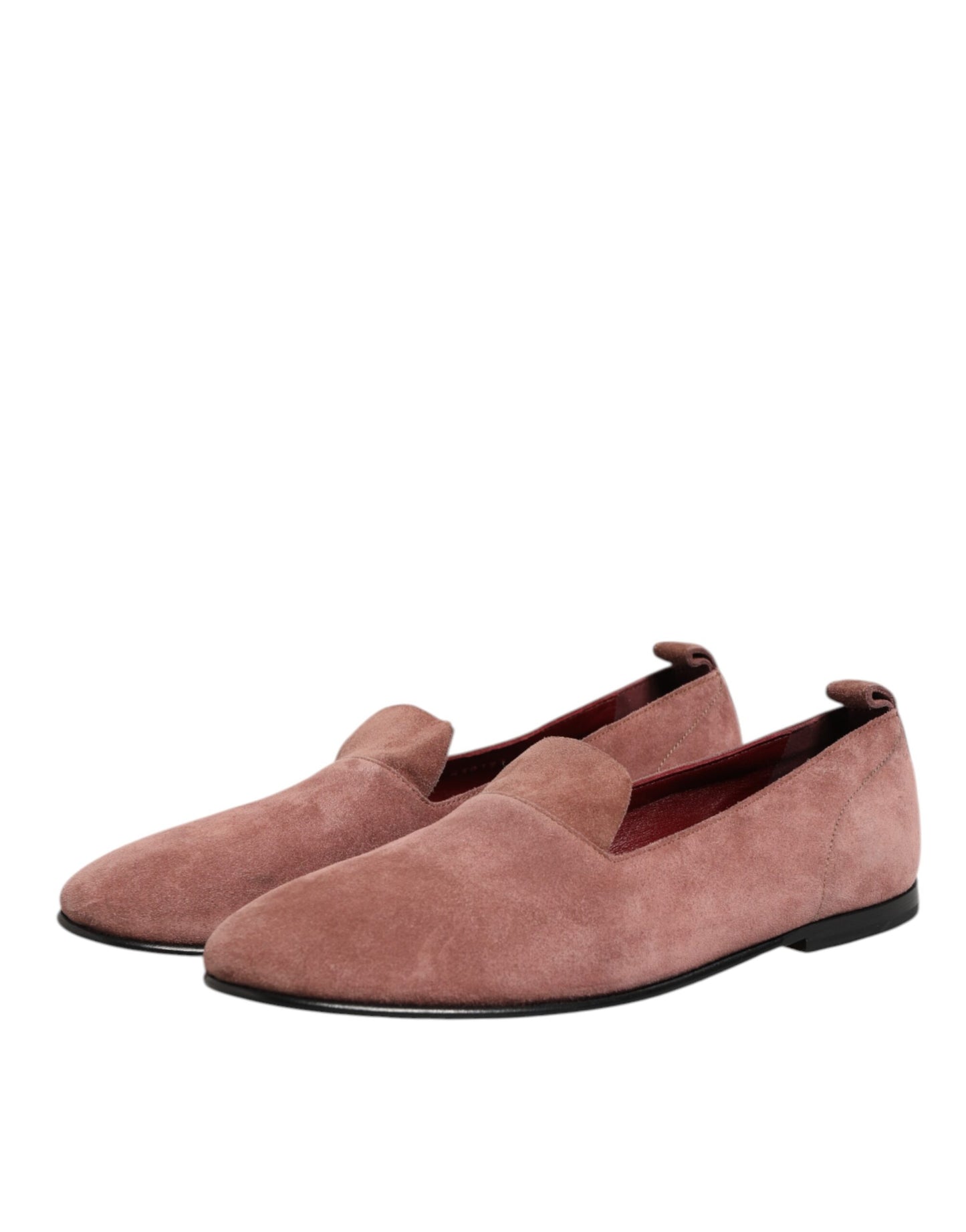 Dolce & Gabbana Pink Suede Loafers Formal Men Dress Shoes
