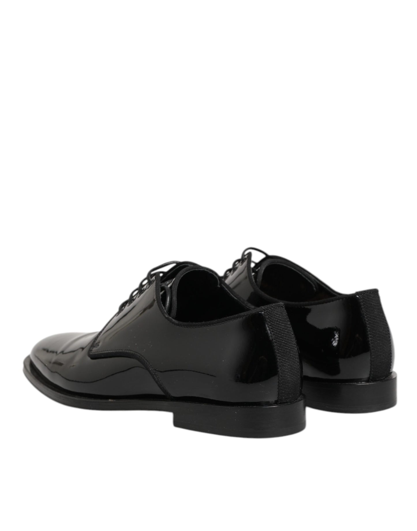 Dolce & Gabbana Black Leather Lace Up Derby Formal Dress Shoes
