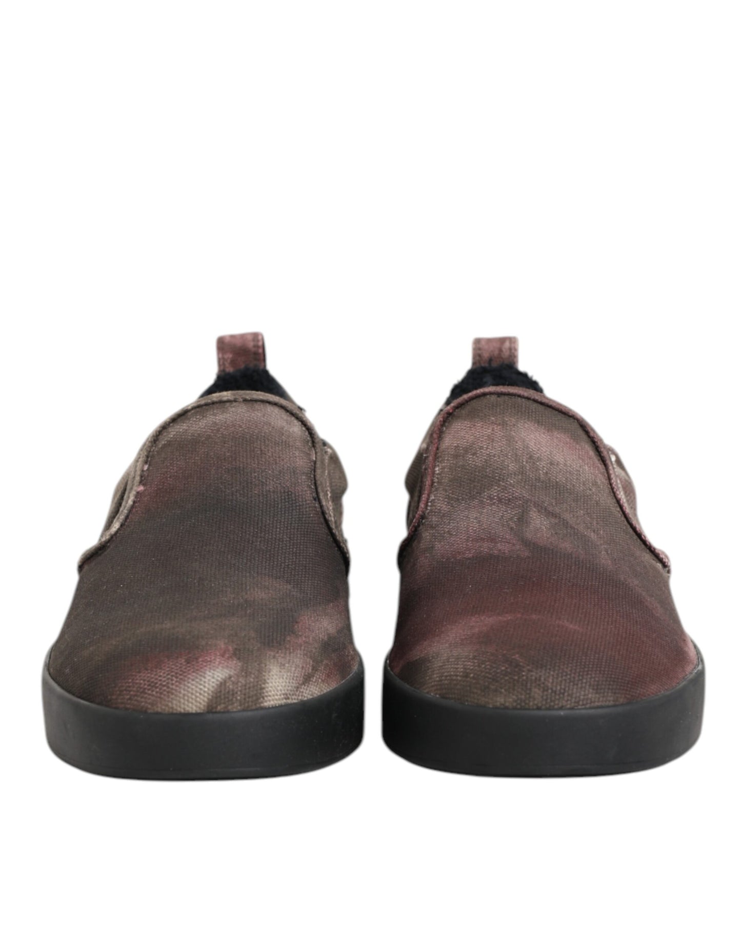 Dolce & Gabbana Multicolor Cotton Low Top Slip On Men Sneakers Shoes