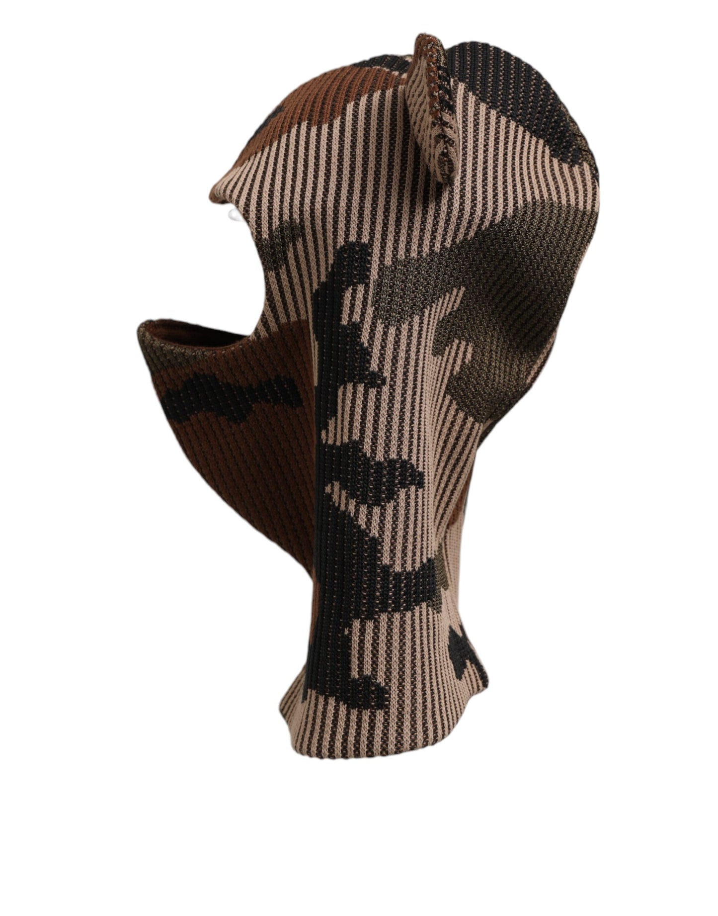 Dolce & Gabbana Multicolor Camouflage Balaclava Mask Men Cap One Size Hat
