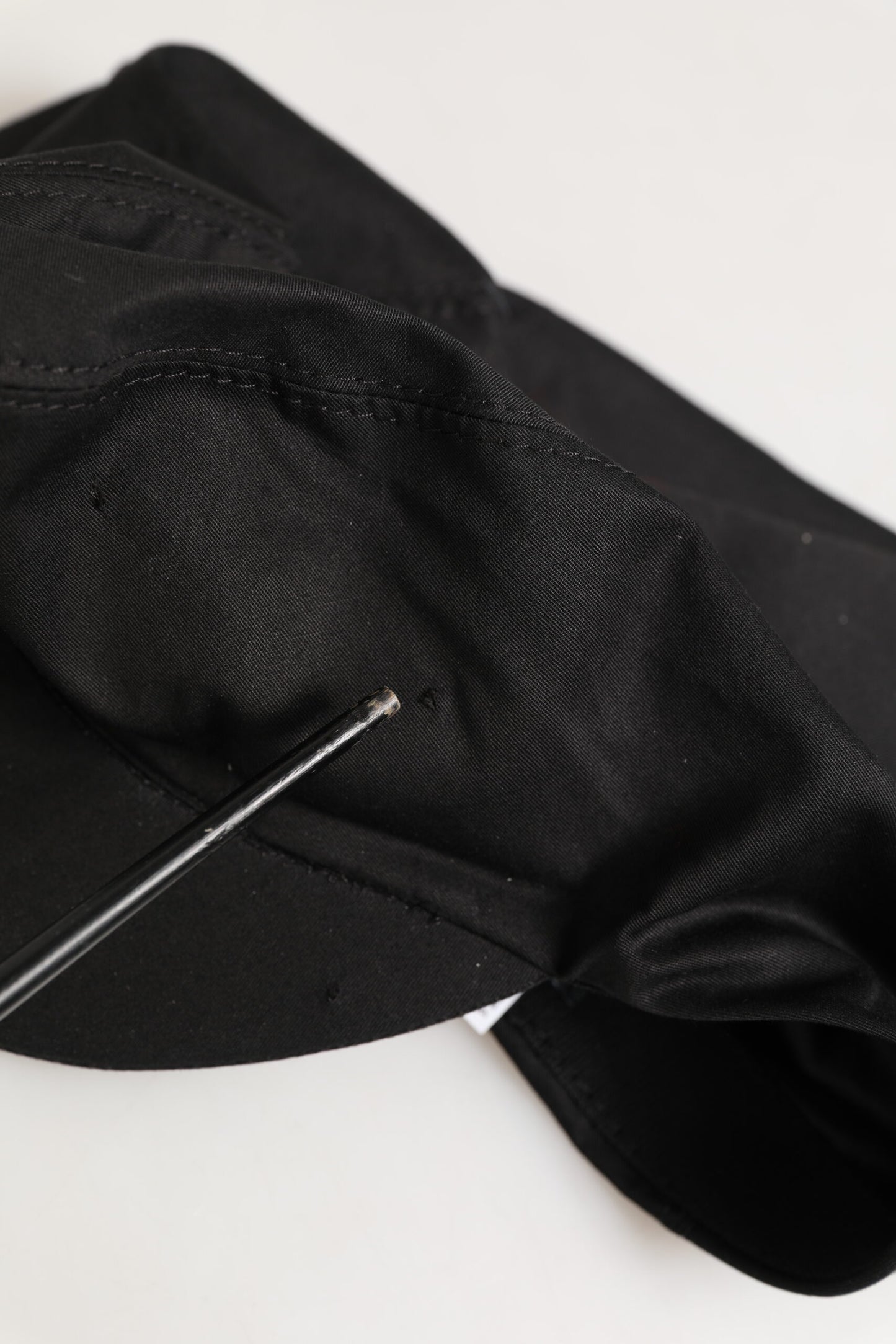 Dolce & Gabbana Black Cotton Stretch Newsboy Cloth Capello Hat