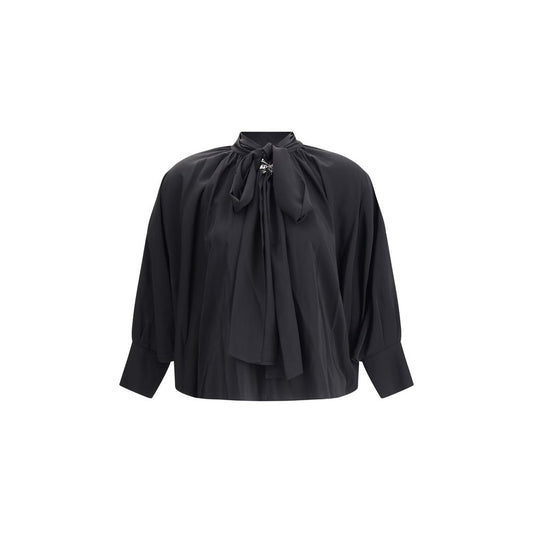 Max Mara Black Silk Blouse