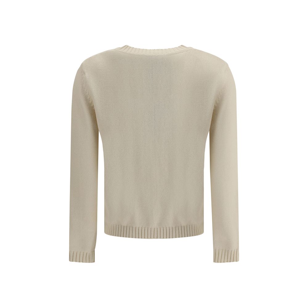 Max Mara Cream Cotton Sweatshirt