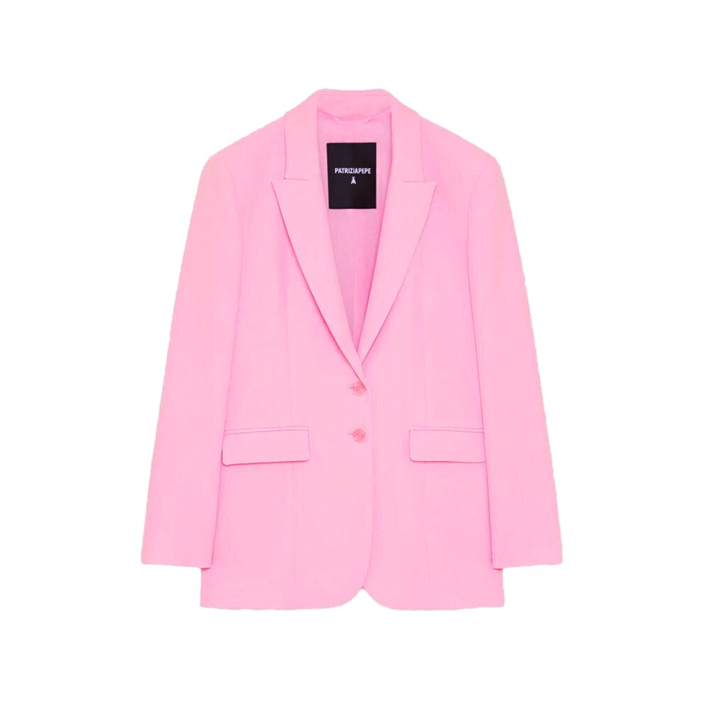Patrizia Pepe Pink Polyester Blazer
