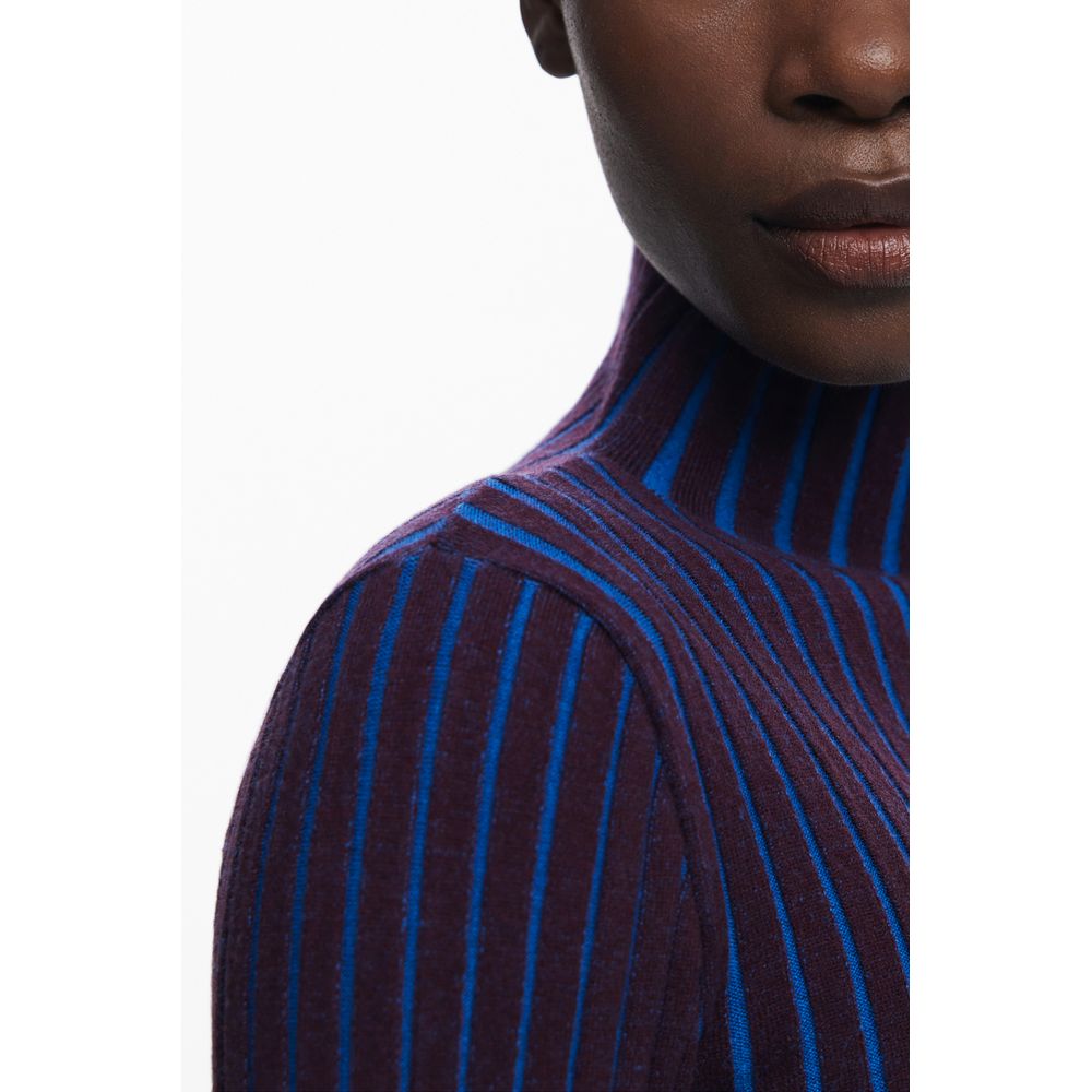 Desigual Brown Polyester Sweater