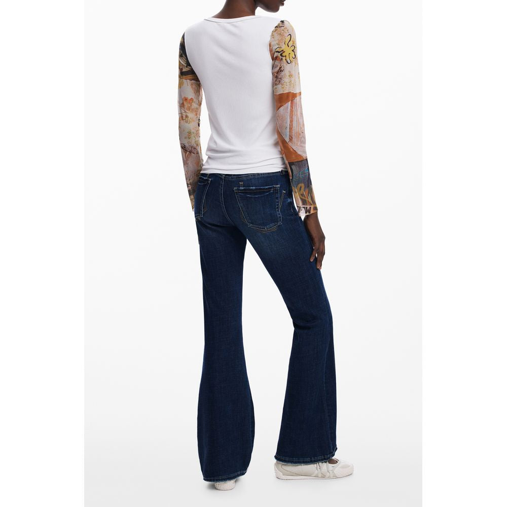 Desigual White Polyester Sweater