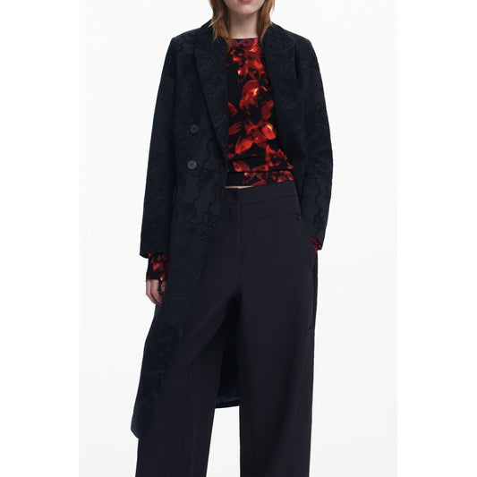 Desigual Black Polyester Jackets & Coat