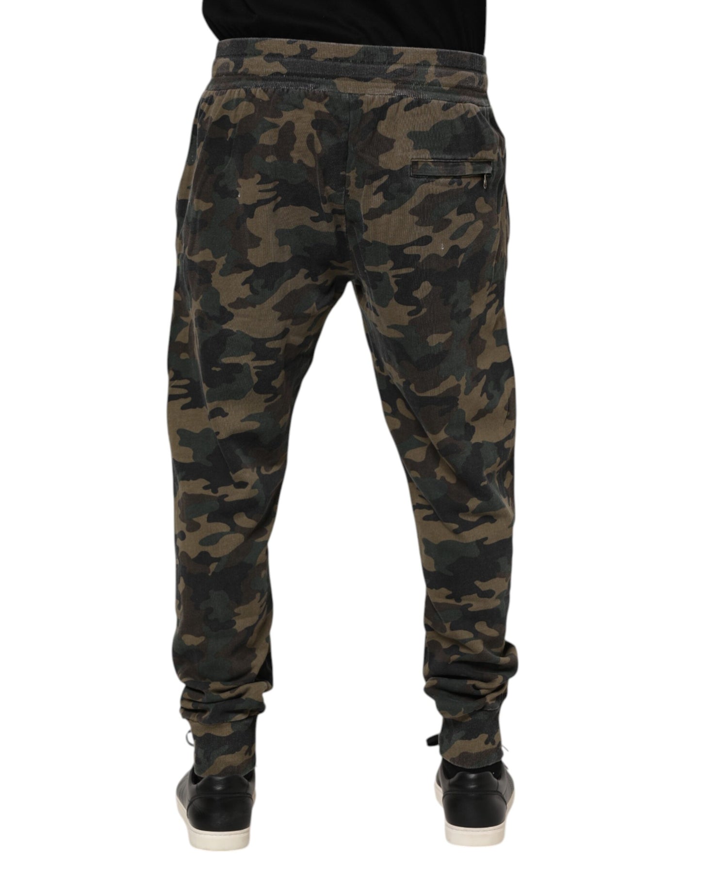 Dolce & Gabbana Multicolor Camouflage Cotton Men Jogger Pants