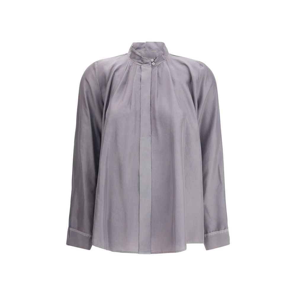 Forte_Forte Gray Silk Shirt