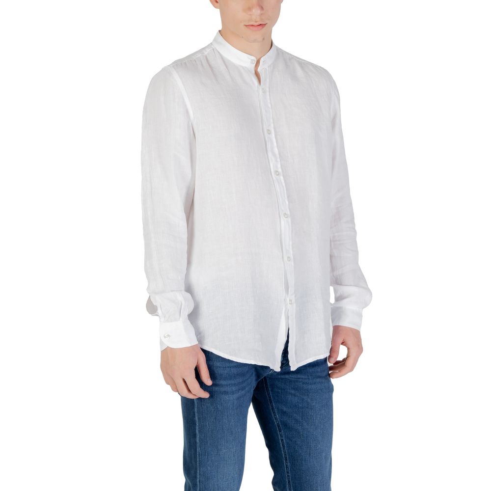 Hugo Boss White Linen Dress Shirt